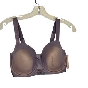 NEW Third Love Ombre Mesh Demi Bra Mauve Underwire Stretch Band Women 32F